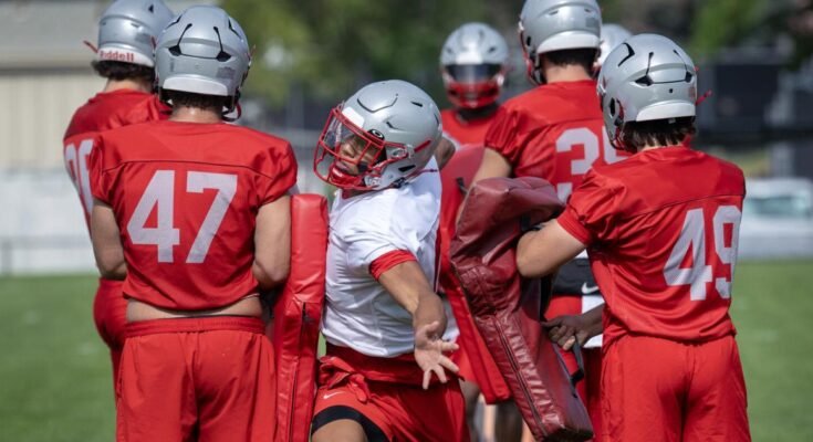 Nota de fútbol UNM: Lobos que trabajan en las lesiones del receptor antes de la primera refriega