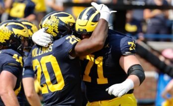 Las batallas de la línea ofensiva de Michigan se calientan para 2025 puntos de partida