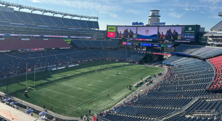 9 Patriots Campamento de entrenamiento Observaciones de la práctica del estadio