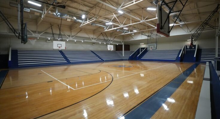 Baloncesto de la Escuela Secundaria de Indiana Viejos gimnasios Decatur Central
