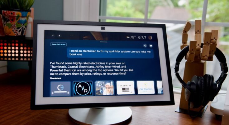 La nueva Alexa Plus tenía capacidades de agentes emergentes, en particular capaces de navegar sitios web como Thumbtack para encontrar un electricista.