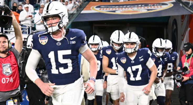 Penn State Drew Allar (Crédito de la foto: Steve Manuel / BWI) Quarter