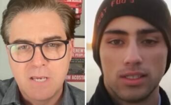 Jim Acosta entrevista a una víctima del tiroteo en el parque AI