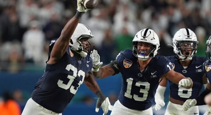 Dani Dennis-Sutton de Penn State espera continuar el éxito de la CFP este año