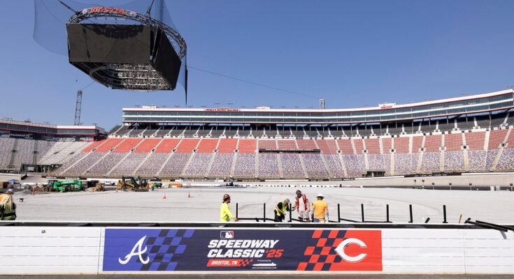 MLB Speedway Classic: Qué saber sobre Bravos vs Rojos con el registro de asistencia de MLB que cae en Bristol