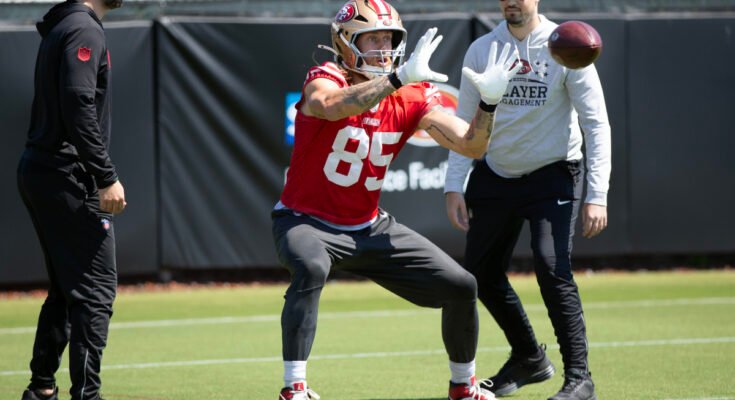 La esposa de George Kittle, Claire Kittle, no está de acuerdo con su nota Madden