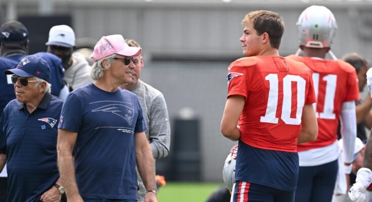 Por qué el mejor día de entrenamiento de Drake Maye podría presagiar los fuegos artificiales de segundo año para el trimestre de los Patriots