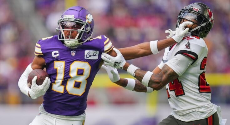 Pelocas Parrit de 2025 NFL GRATIS, Predicciones: Back Packers, Justin Jefferson, Caleb Williams en NFC North Bets
