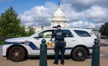 La policía del Capitolio es una de las organizaciones responsables de la aplicación de las leyes retiradas por el presidente Donald Trump el 7 de agosto para aumentar la presencia federal de la solicitud de ley en Washington DC.