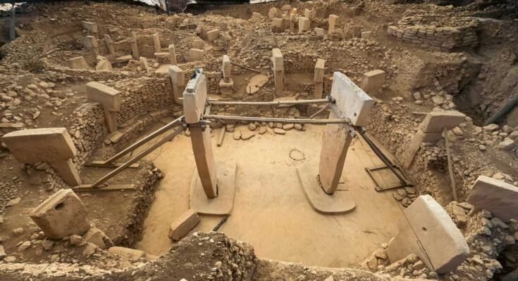 Una vista del antiguo sitio de Gobekli Tepe, conocido como el templo más antiguo del mundo, en Sanliurfa, Turquía, 17 de febrero.